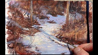 Start a Gouache Painting with Wild Brushstrokes [upl. by Tench]