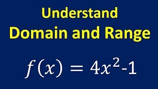 Understand Domain and Range [upl. by Wavell]