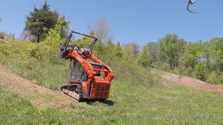 Hillside Cleanup with the Kubota SVL 752 and Loftness Battle AX Light [upl. by Nalym]