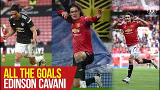 All The Goals  Edinson Cavani  Manchester United Season Review 202021 [upl. by Nilats]