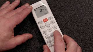 LG Ductless Remote Control Tutorial [upl. by Corley]