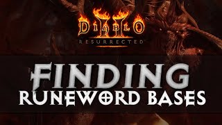 GUIDE FINDING RUNEWORD BASES  Diablo 2 Resurrected [upl. by Yecak]