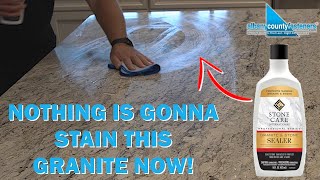 How to Protect Your Granite amp Stone from Stains  DIY With Bob [upl. by Dranyar200]