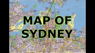 MAP OF SYDNEY  AUSTRALIA [upl. by Inalej]