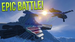 VENATOR vs DROID FRIGATE Clone Wars EPIC BATTLE  Space Engineers Battle [upl. by Lenehc396]