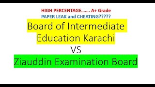 Ziauddin Board Versus Karachi Intermediate Board [upl. by Anthe]