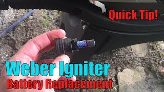 Weber Grill Ignitor Battery Replacement [upl. by Naraj]