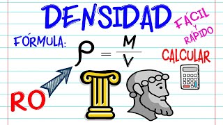 ⛵️ CALCULAR DENSIDAD Fácil y Rápido  FÍSICA [upl. by Teuton]