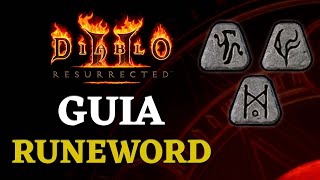 GUIA de RUNEWORDS no Diablo 2 Resurrected [upl. by Hanikehs]