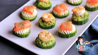 The Best Appetizers Recipe  Seafood amp Cucumber Appetizers [upl. by Cattier684]