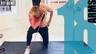 18 Resistance Band Arm Exercises  NO ATTACHING [upl. by Arlette]