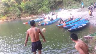 Phewa Lake Swimming Diving [upl. by Littell]