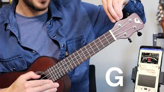 How to tune a UKULELE for total beginners [upl. by Llenrap790]