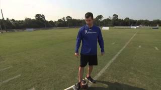 Ball amp Foot Contact  How to Kick a Field Goal Series by IMG Academy Football 2 of 5 [upl. by Eiresed566]