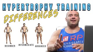 Beginner Intermediate and Advanced Hypertrophy Training Differences [upl. by Aitnom110]