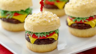 HOW TO MAKE CHEESEBURGER CUPCAKES  NERDY NUMMIES [upl. by Laurice]