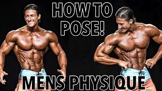 HOW TO MENS PHYSIQUE POSING [upl. by Yenittirb]