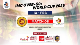 Sri Lanka vs Zimbabwe  IMC Over50s World Cup 2025 [upl. by Ocirderf895]