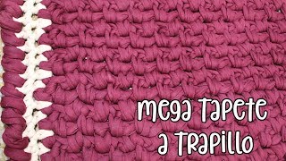 MEGA TAPETE A TRAPILLO  Paso a paso [upl. by Ola]