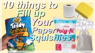 10 THINGS TO FILL YOUR PAPER SQUISHIES [upl. by Ailehc]