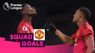 Magical Manchester United Goals  Pogba Rooney Ronaldo  Squad Goals [upl. by Mikaela]