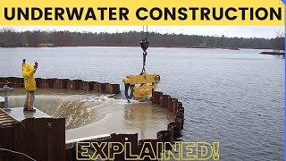 How Underwater Structures are Built Cofferdam Explained [upl. by Rhu]