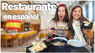 Aprende español 🇪🇸🥘 Comer en un restaurante [upl. by Yelsehc]