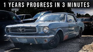 65 Mustang Restomod Timelapse [upl. by Arotal]