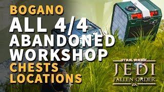 All Abandoned Workshop Chests Locations Bogano Star Wars Jedi Fallen Order [upl. by Serilda]