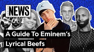 A Timeline Of Eminem’s Lyrical Beefs  Genius News [upl. by Meerek680]