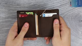 5S Wallet Review  RFID Blocking front pocket minimalist mens travel wallet Funded on Kickstarter [upl. by Yleme]