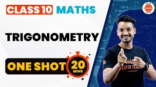 Trigonometry Class 10 One Shot in 20 Mins  CBSE Class 10th Maths Chapter8 Revision CBSE2024 [upl. by Annotahs]