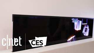 LG Display makes a 65inch TV that actually rolls up [upl. by Damha19]