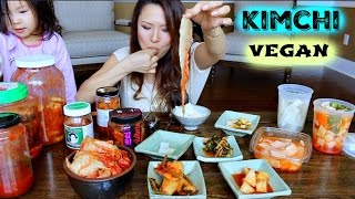 VEGAN KIMCHI 101 Mukbang • 비건김치 [upl. by Juliet617]