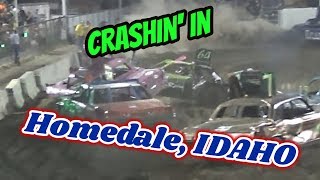 MAIN EVENT Homedale Idaho DEMO DERBY [upl. by Llehcor193]