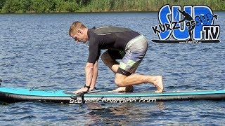 Aufstehen auf dem SUPBoard  Tipps und Tricks  SUP Anfänger  kurzgeSUPt 19 [upl. by Bik]