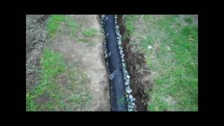 Gravel Drain French Drain Easy DIY to SOLVE Flooding [upl. by Noram]