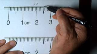 How to Measure length correctly using a Centimeter Ruler [upl. by Dorian]