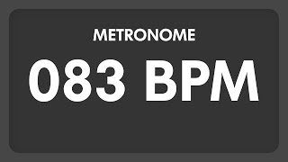 83 BPM  Metronome [upl. by Mcclary720]