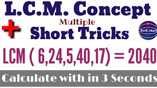 LCM shortcut tricks  how to find LCM quickly  least common multiple  Zero Math [upl. by Emmery282]