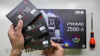 ASUS PRIME Z590A How to setup RAID with M2 2280 NVMe SSD [upl. by Ban]