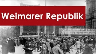 Weimarer Republik Zusammenfassung [upl. by Nodyl]