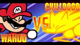 Speedrunner Mario VS Super Sonic Fight scene from the 276M Sub Special  SOMETHING VERSUS 🤼‍♂️ [upl. by Oslec]