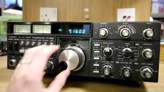 Yaesu FT102 HF Transceiver  Receiving 7MHz  Radioworld UK [upl. by Suolhcin99]