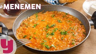 Menemen Tarifi  Kahvaltı Tarifleri  Yemekcom [upl. by Ireva]