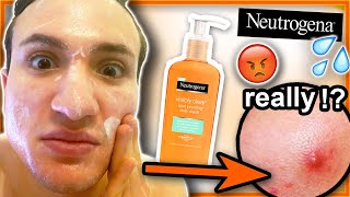 I tried Neutrogena VISIBLY CLEAR Spot Proofing Face Wash for ONE WEEK [upl. by Jermayne896]