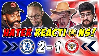 CHELSEA RIVALS amp HATERS GUTTED 🤣 REACTION TO CHELSEA 21 BRENTFORD  PREMIER LEAGUE FAN REACTIONS [upl. by Aibun834]