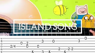 Island Song  Guitar Fingerstyle Tabs  Adventure Time [upl. by Denzil]