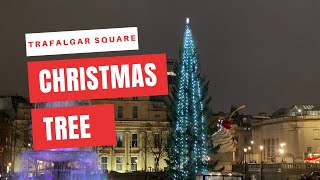 Trafalgar Square Christmas Tree 2021 [upl. by Alleinad]