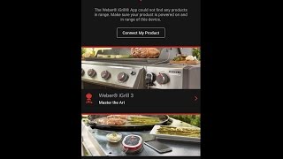 Weber iGrill Android App  PreSetup Overview [upl. by Budde]